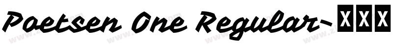 Poetsen One Regular字体转换
